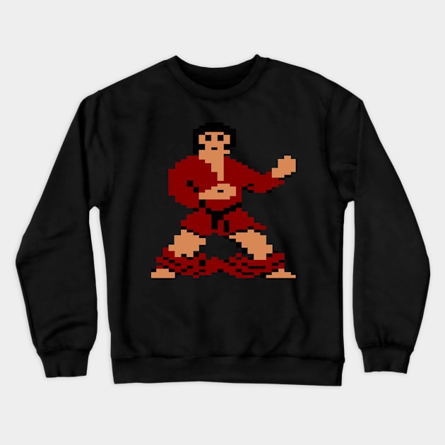 International Karate  Pants Down Crewneck Sweatshirt by Retro8Bit Fashion Store